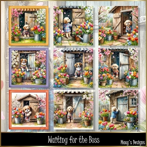 Waiting for the Boss - Illustrations for Cards