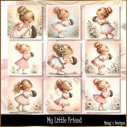 My Little Friend - Illustrations for Cards