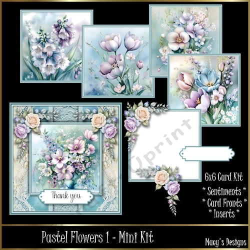 cup1378154_124264 - Pastel Flowers 1 - Mini Kit