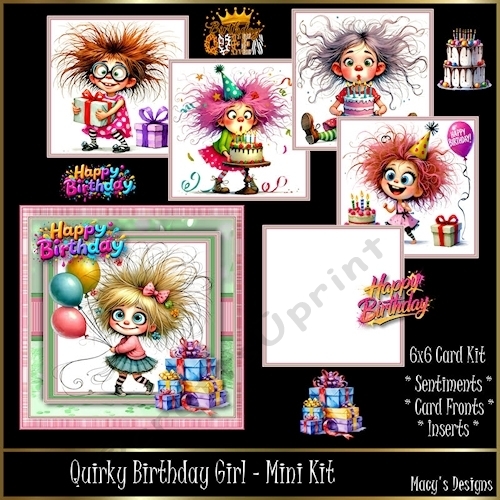 Quirky Birthday Girl - Mini Kit