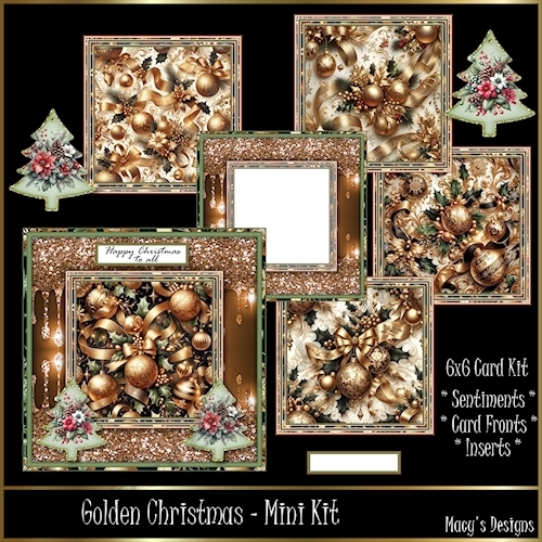 Golden Christmas  - Mini Kit