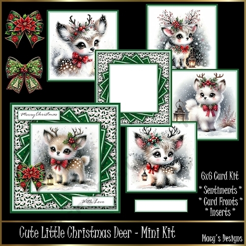 Cute Little Christmas Deer - Mini Kit