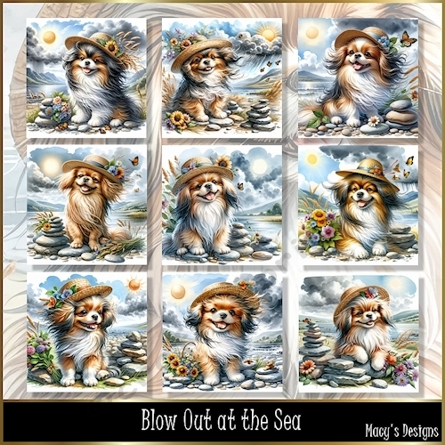 Blow Out at the Sea - Illustrations for Cards & Designers