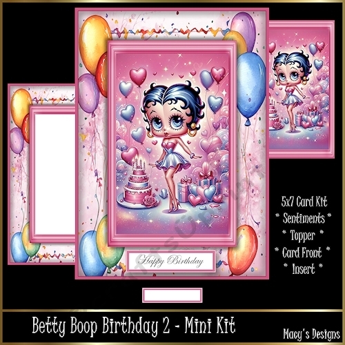 Betty Boop Birthday 2 - 5x7 Mini Kit 