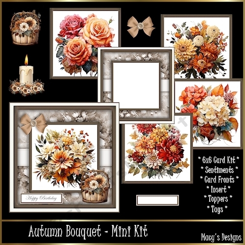 Autumn Bouquet - 6x6 Mini Kit