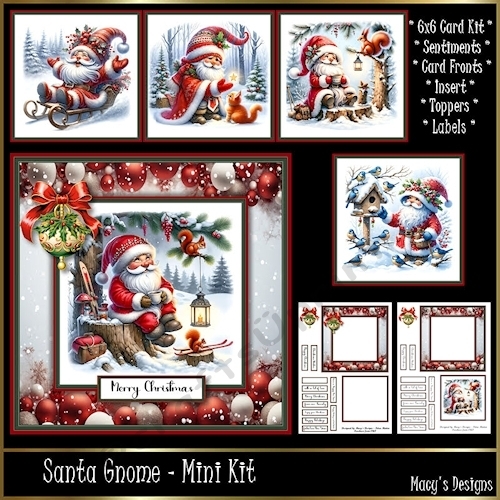 Santa Gnome - 6x6 Mini Kit