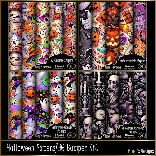 Halloween Papers/BG Bumper Kit