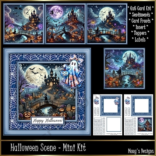Halloween Scene - 6x6 Mini Kit
