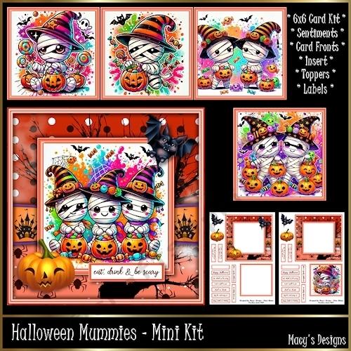 Halloween Mummies - 6x6 Mini Kit