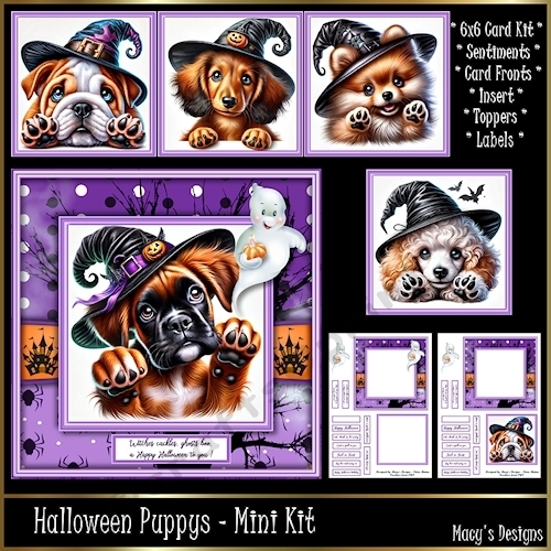 Halloween Puppys - 6x6 Mini Kit