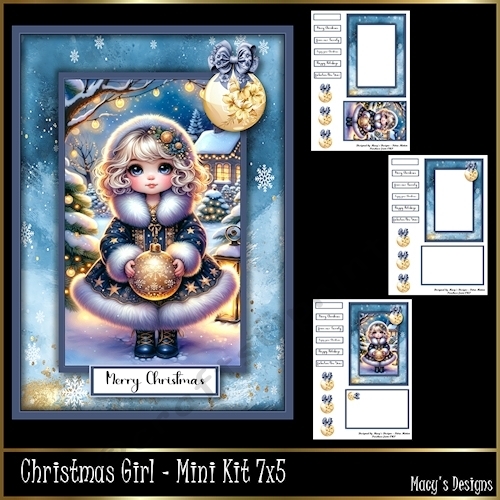 Christmas Girl - 5x7 Mini Kit