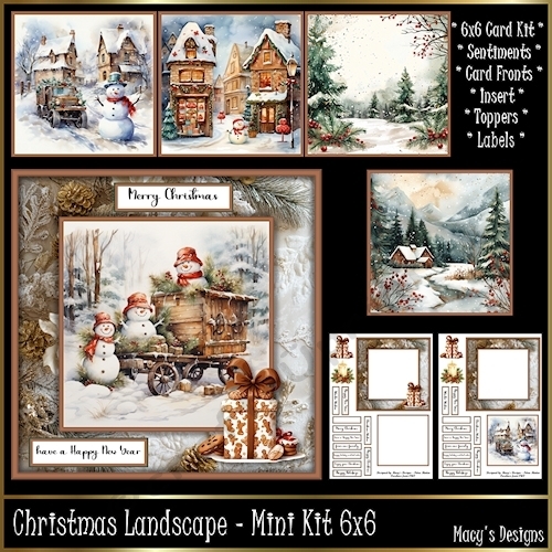 Christmas Landscape - 6x6 Mini Kit