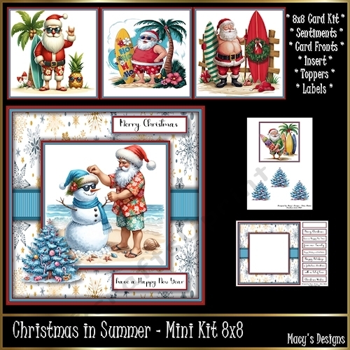 Christmas in Summer-  Mini Kit REQUEST 8x8