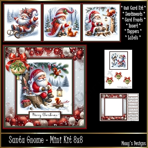 Santa Gnome  -  Mini Kit REQUEST 8x8