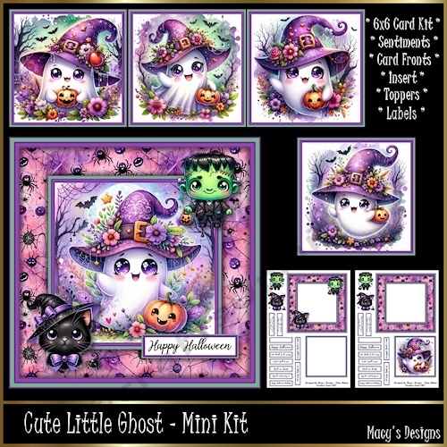 Cute Little Ghost - 6x6 Mini Kit