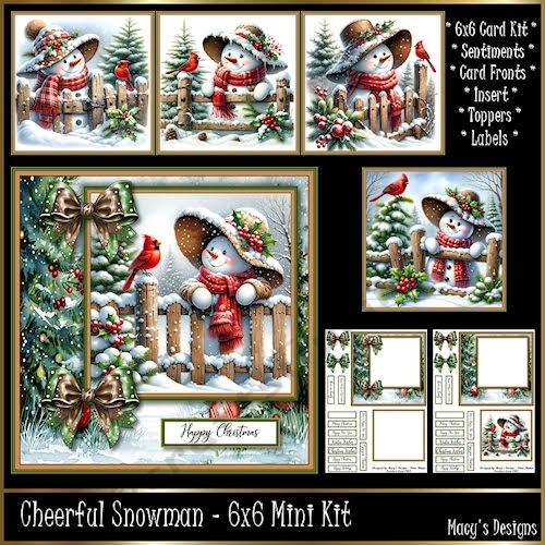 Cheerful Snowman - Mini Kit REQUEST 6x6
