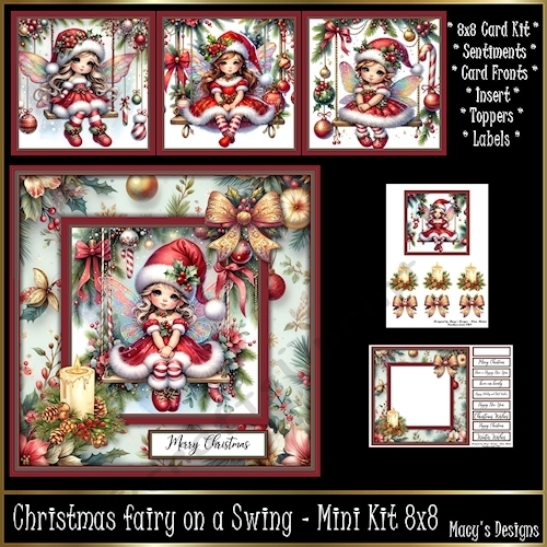cup1397448_124264 - Christmas Fairy on a Swing - Mini Kit REQUEST 8x8