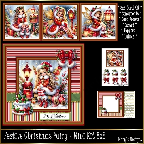 Festive Christmas Fairy - Mini Kit REQUEST 8x8