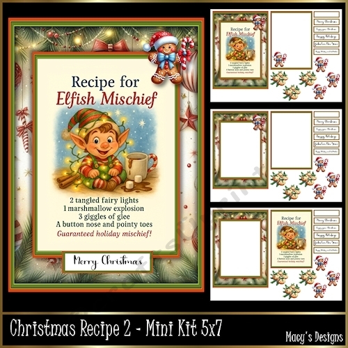 Christmas Recipe 2 - Mini Kit 5x7