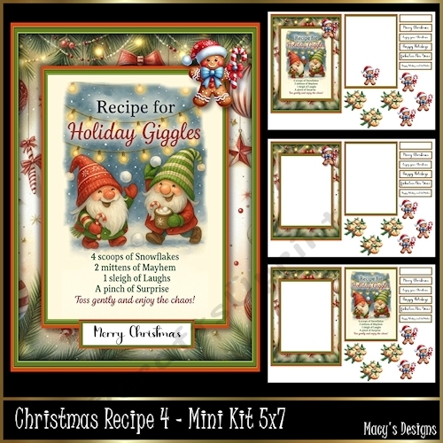 Christmas Recipe 4 - Mini Kit 5x7