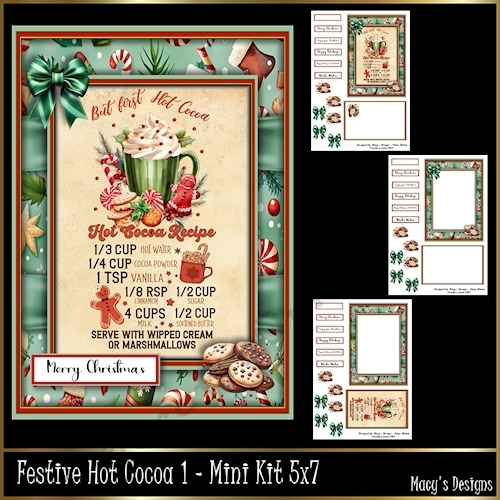 Festive Hot Cocoa 1 - Mini Kit 5x7