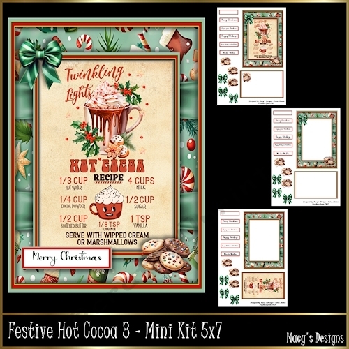 Festive Hot Cocoa 3 - Mini Kit 5x7