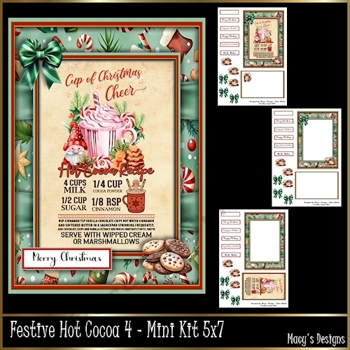 Festive Hot Cocoa 4 - Mini Kit 5x7