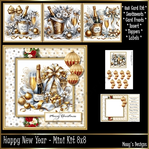 Happy New Year - Mini Kit 8x8