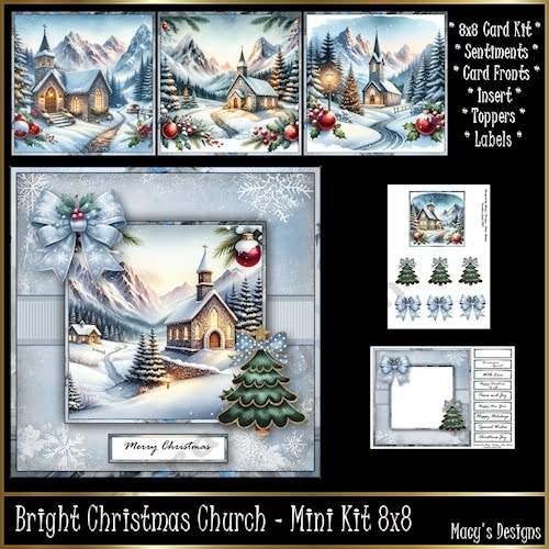 cup1402622_124264 - Bright Christmas Church - Mini Kit REQUEST 8x8
