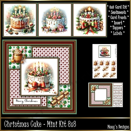 Christmas Cake - Mini Kit 8x8