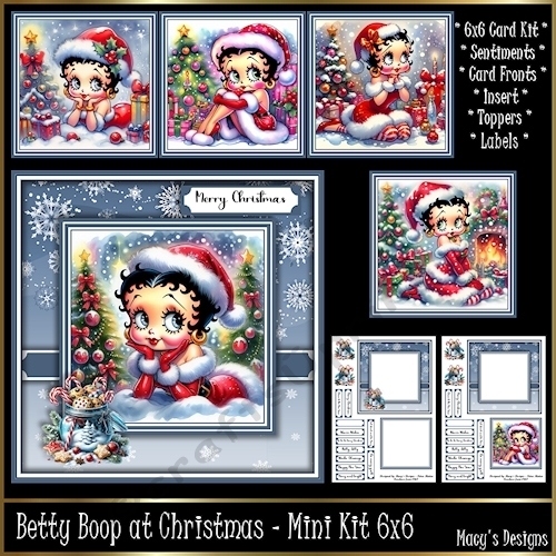 cup1403325_124264 - Betty Boop at Christmas - Mini Kit 6x6