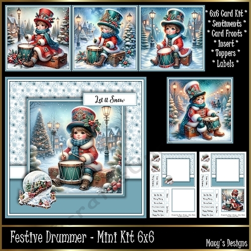 Festive Drummer - Mini Kit 6x6