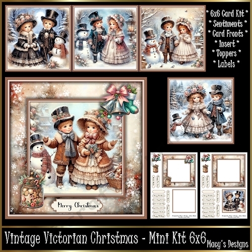 Vintage Victorian Christmas - Mini Kit 6x6