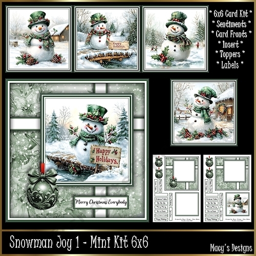 Snowman Joy 1 - Mini Kit 6x6