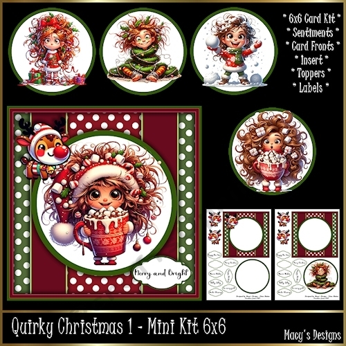 Quirky Christmas 1 - Mini Kit 6x6