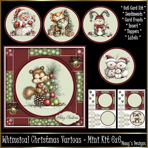 Whimsical Christmas Various 4 - Mini Kit 6x6