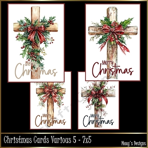 Christmas Cards Various 5 - 7x5