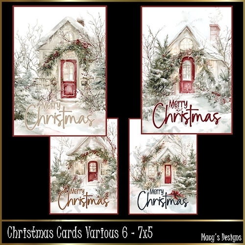 Christmas Cards Various 6 - 7x5