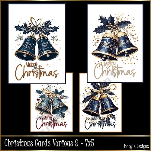Christmas Cards Various 9 - 7x5