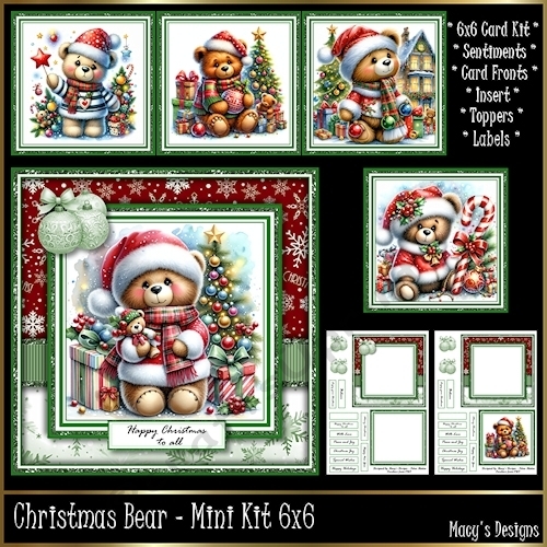 Christmas Bear - Mini Kit 6x6