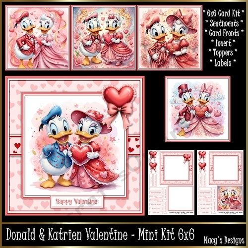 Donald & Katrien Valentine or Birthday - Mini Kit 6x6