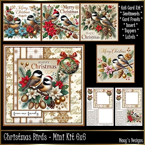 cup1410605_124264 - Christmas Birds - Mini Kit 6x6