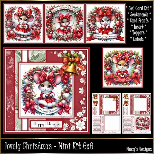 cup1411785_124264 - Lovely Christmas - Mini Kit 6x6