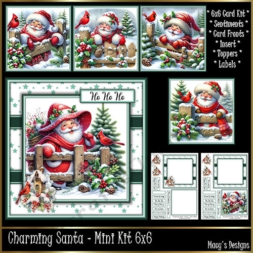 Charming Santa - Mini Kit 6x6