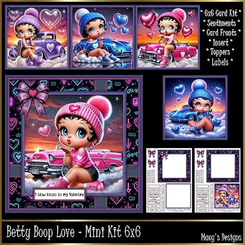 Betty Boop Love - Mini Kit 6x6