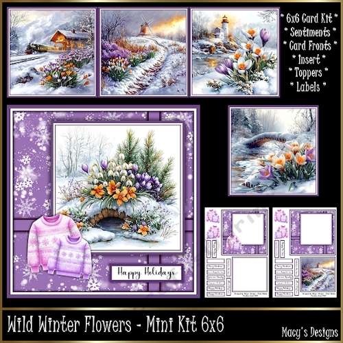 Wild Winter Flowers - Mini Kit 6x6 