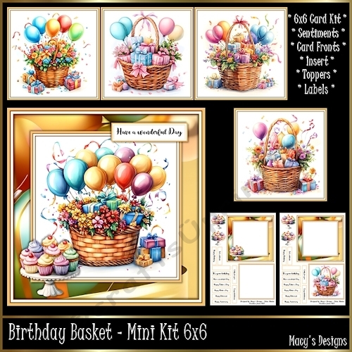 Birthday Basket - Mini Kit 6x6