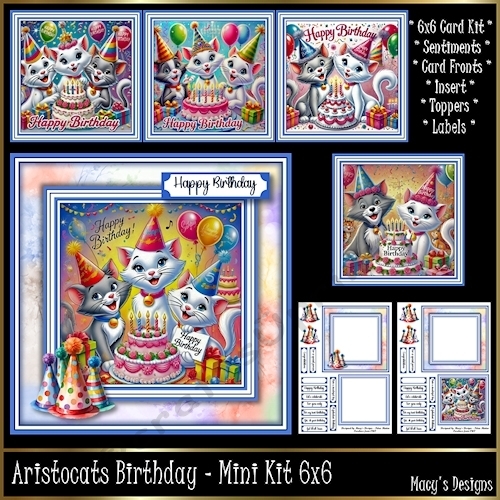 Aristocats Birthday - Mini Kit 6x6