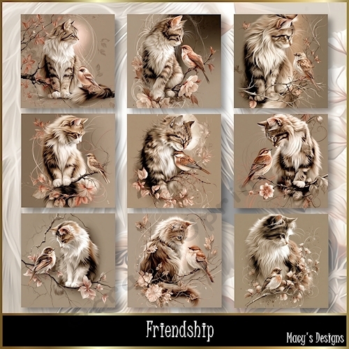 Friendship - Illustrations for Cards, Mini kits & Designers