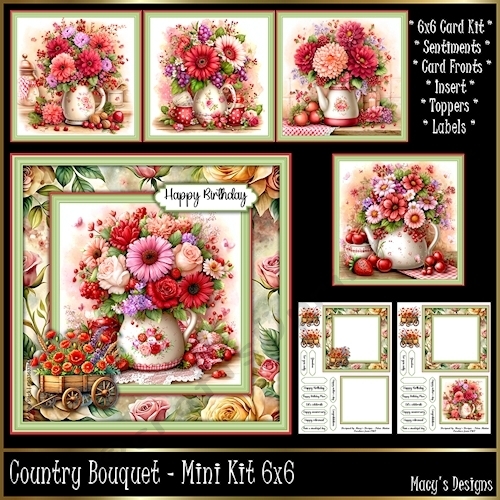 Country Bouquet - Mini Kit 6x6